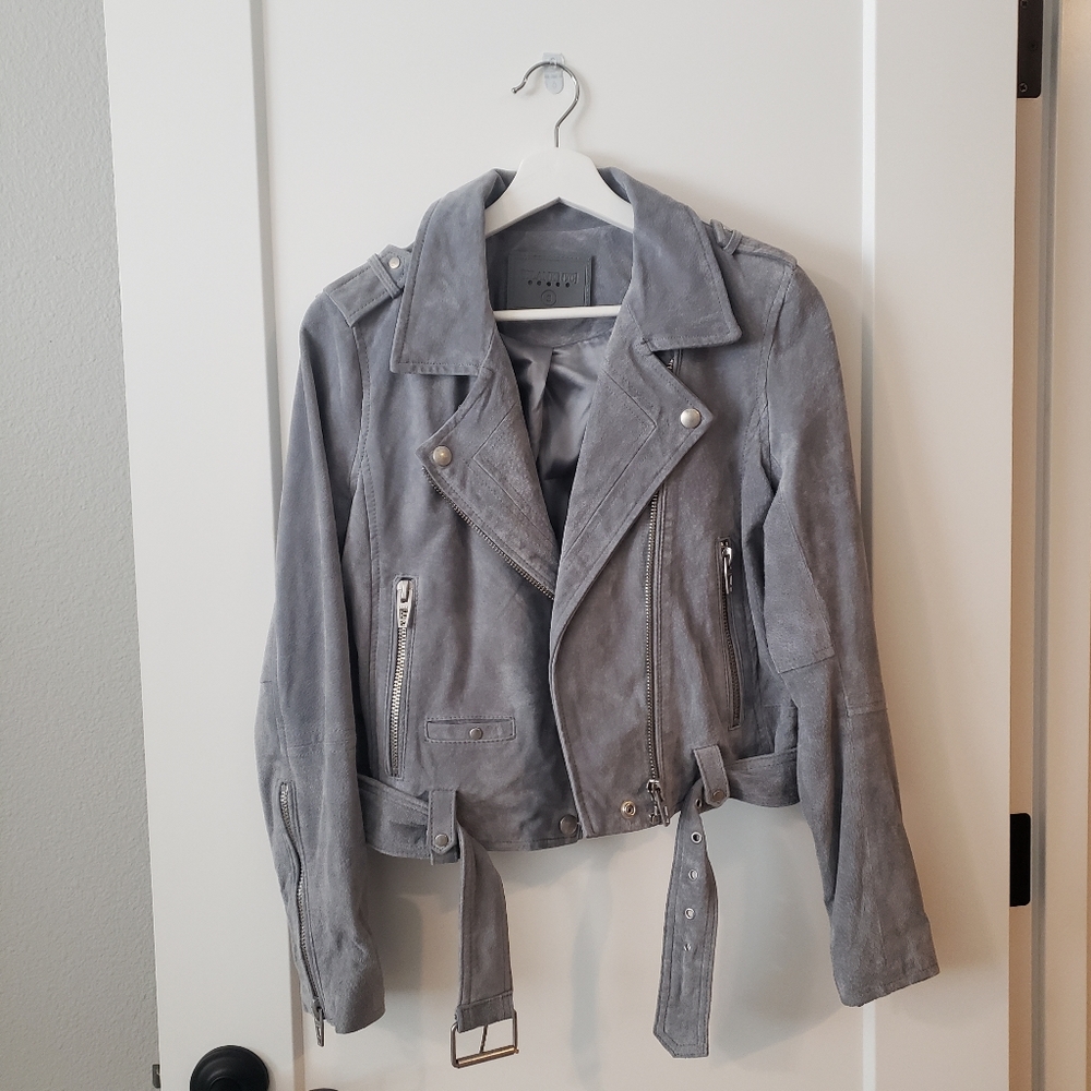 BlankNYC Suede Moto Jacket